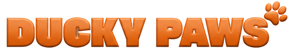 Logo of Ducky Paws on a white background